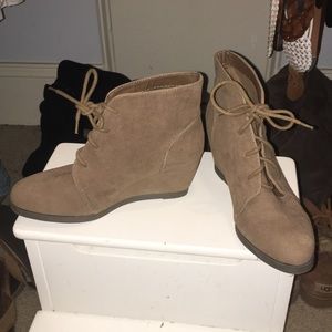 Suede Wedges